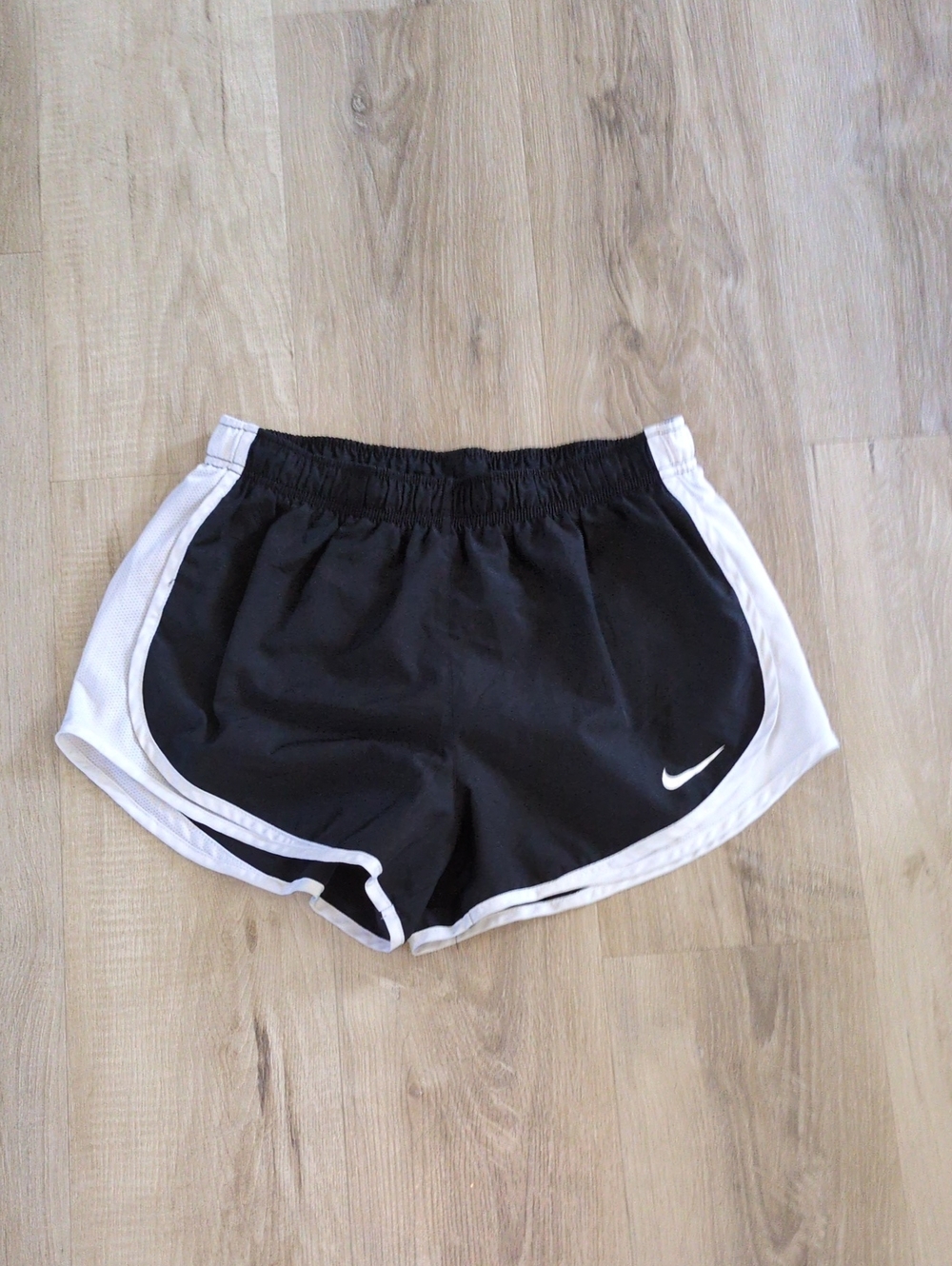 Nike Black Athletic Shorts with White Trim